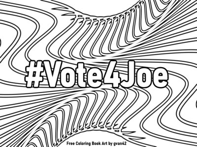 #Vote4Joe - Free Coloring Book Art by Gregory Vanderlaan - MORE at Google Image Search using the Words "gvan42"