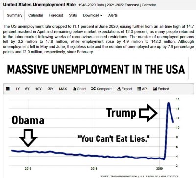 #TrumpFailed MEME - Massive Unemployment in the USA - gvan42