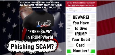 Beware - Fraud - Trump Phishing Website - gvan42
