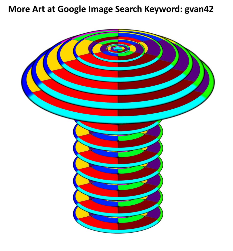 Geometric Mushroom - by gvan42 - free psychedelic art
